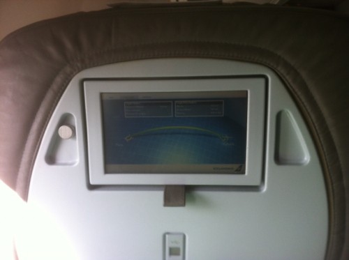 Each seat has its own in-flight entertainment system, although I wish there were more options. Photo by Benjamin Whalen / AirlineReporter.com