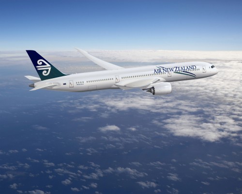 Boeing 787-9 in Air New Zealand livery. Knowing the airline, I wouldn't be surprised seeing a special livery. Image from Boeing.