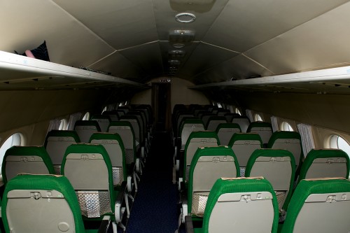 The inside cabin if the IL-18.