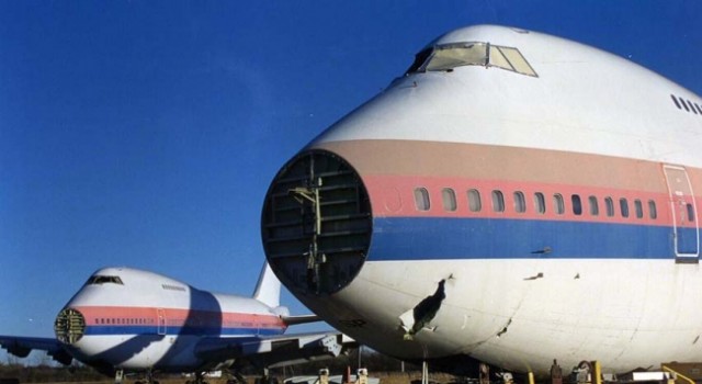 An old United Airlines Boeing 747-100 and 747SP at Ardmore Graveyard. Photo by Chris Sloan / Airchive.com.