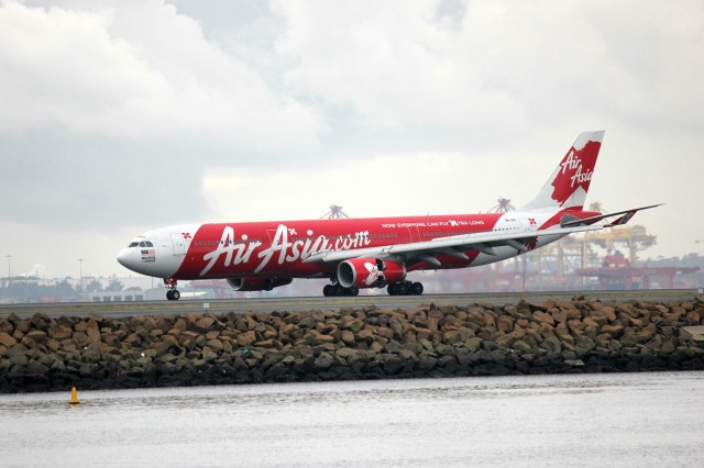 An Air Asia X A330 landing at Sydney Airport - Photo: David Heath