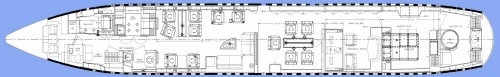 The floor plan of the BBJ. Image from Boeing.