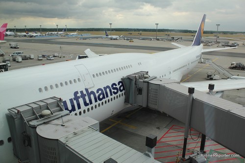 About 24 hours later, I was boarding the 747-8I to head back to the US.