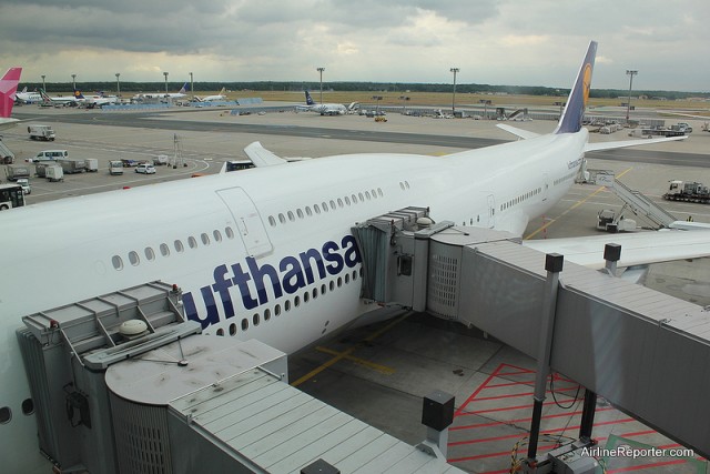 About 24 hours later, I was boarding the 747-8I to head back to the US. 