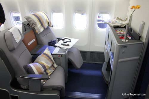 The new Business Class looks classy and has all the bells and whistles that high end fliers have come to expect.