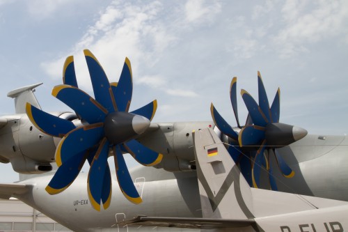 Antonov AN-70 at the Paris Air Show. Image from Jean-Phi92 / Flickr CC.