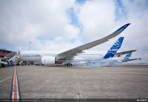 Check out the A380 in the background. Image from Airbus.