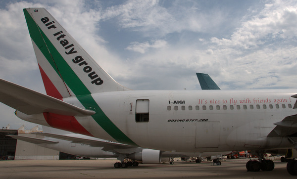 Tail of the old Boeing 767. Photo by JL Johnson. 