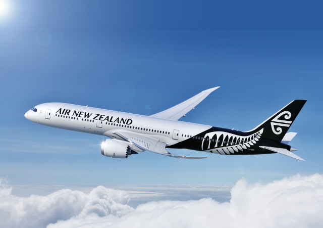 Air New Zealand's new white fern livery seen on the 787-9 Dreamliner. Image from Air New Zealand.