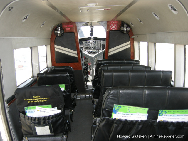 Harbour Air DHC-3 Turbine Otter Interior - No lie flat seats!