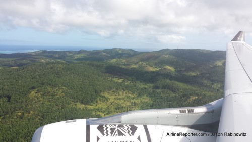 Flying only 900 feet above Fiji was not too shabby.