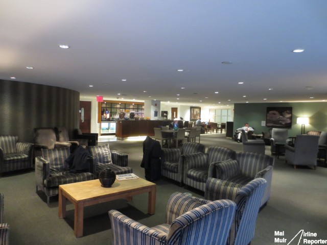 British Airways Terraces First Class Lounge, it may be small but it's a haven amongst the bedlam outside - Photo: Mal Muir | AirlineReporter.com