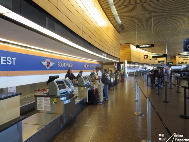 Southwest Airlines Check In Counters at Seattle Tacoma Airport - Photo: Mal Muir | AirlineReporter.com