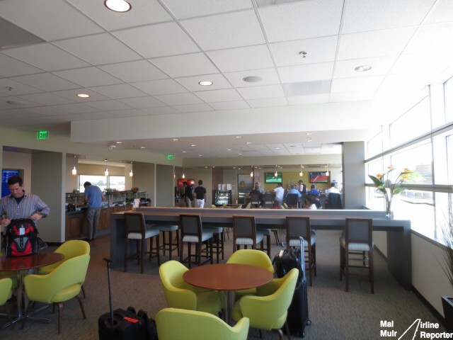 The "Club at San Jose" Airport Lounge is not a bad way to start your flight  - Photo: Mal Muir | AirlineReporter.com