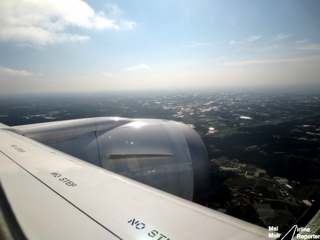The First glimpses of Japan as we approach Tokyo's Narita Airport - Photo: Mal Muir | AirlineReporter.com