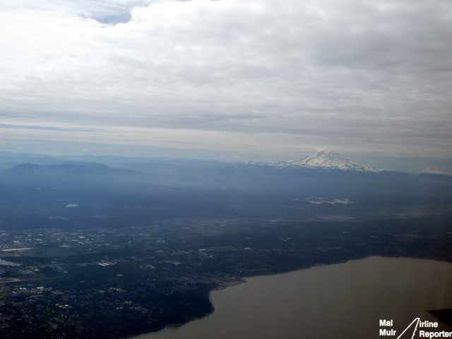 It is always good seeing Mount Rainier when landing back at Seattle. 