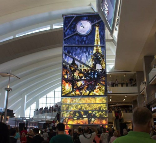 The massice video panel on the main concourse is definitely the center of attraction.