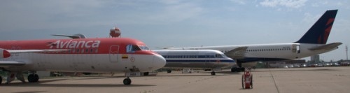 Wide shot of additional aircraft at the facility. Photo by JL Johnson.