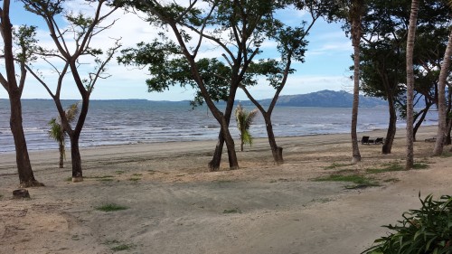 The beach at the Sofitel is narrow, but quite beautiful