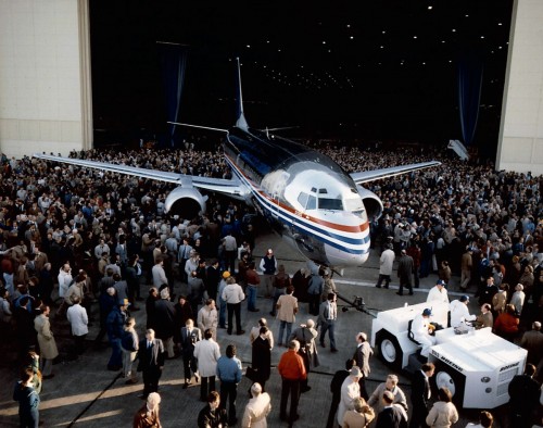 The prototype model of the 2nd generation 737, the Boeing 737-300, now known as the ”Classic" was rolled out at Renton on January 17, 1984. It first flew on 24 February 1984 and was eventually delivered to USAir. 1,113 737-300s were produced making it the most successful variant of the 2nd generation. Image courtesy: Boeing