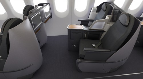 What American plans to have for domestic business class on the A321. Image from American.