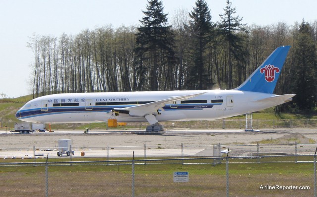 China Southern's Boeing 787 Dreamliner. 