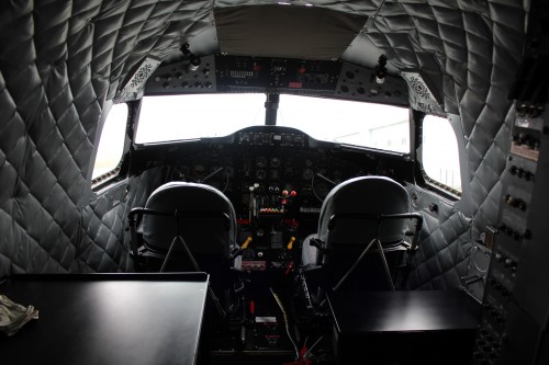 The cockpit of the DC-3. Photo by David Parker Brown.