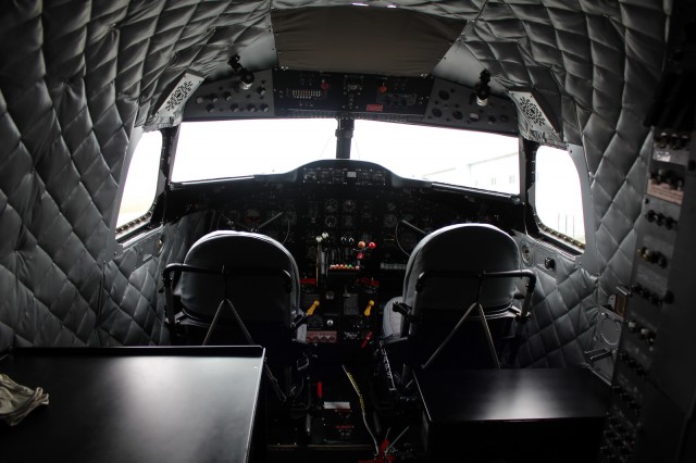 The cockpit of the DC-3. Photo by David Parker Brown. 