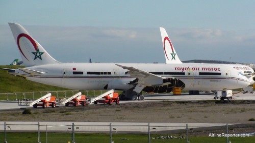 Royal Air Maroc Dreamliner at Paine Field.