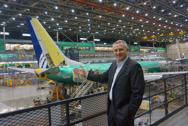 Erik Nelson, the Director of 737 Manufacturing, describes Lean+ manufacturing at the Renton plant.