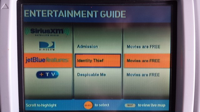 While the selection is slim, free movies made up for the lack of satellite TV