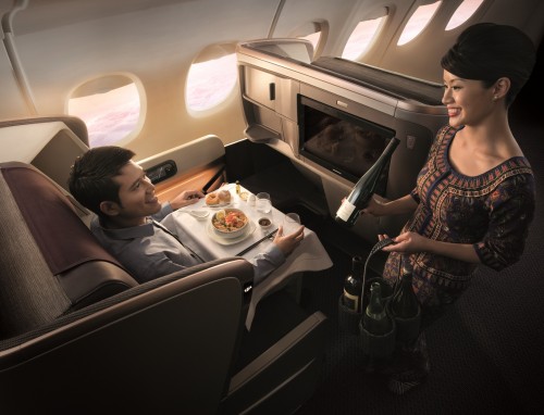 The new Business Class seat on Singapore. Image from Sinagpore.