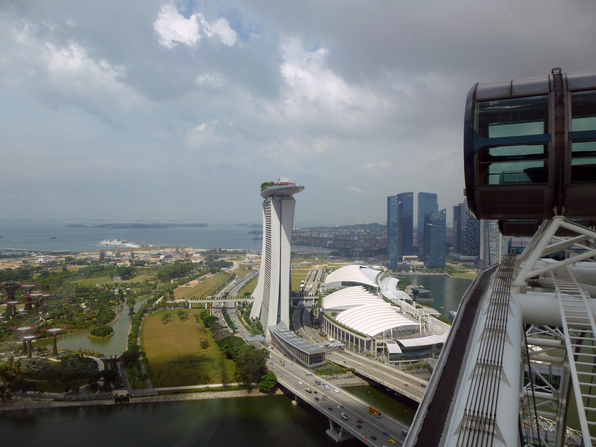 A view from the Singapore Flyer. Photo by Blaine Nickeson.