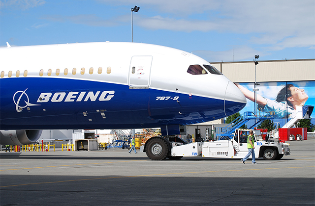 Nose of the first 787-9. Image: Boeing. 