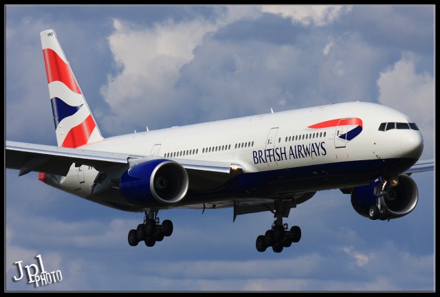 British Airways Boeing 777. Photo by Jeremy Dwyer-Lindgren. 