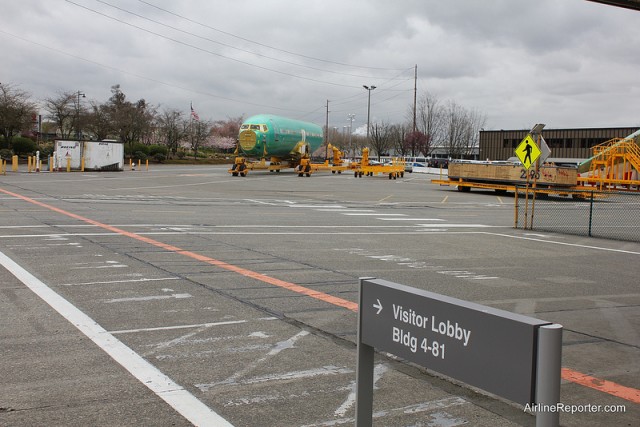 Out side the Boeing 737 Factory in Renton, WA. 