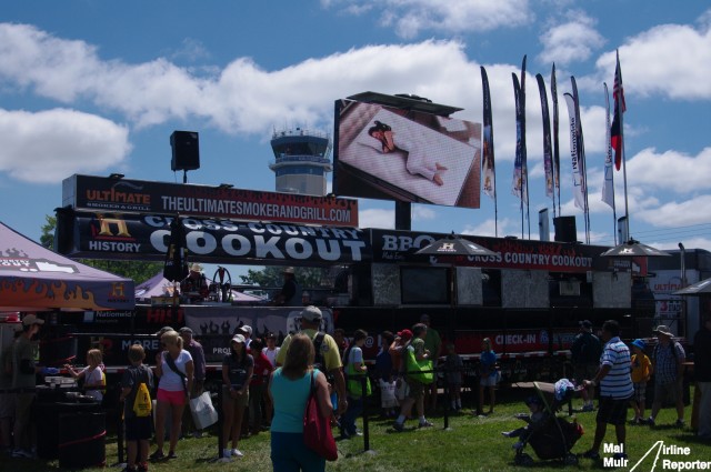 Where else can you visit the largest Mobile BBQ Truck and chat to a Pitt Master (PS the tip is Low & Slow..) - Photo: Mal Muir | AirlineReporter.com