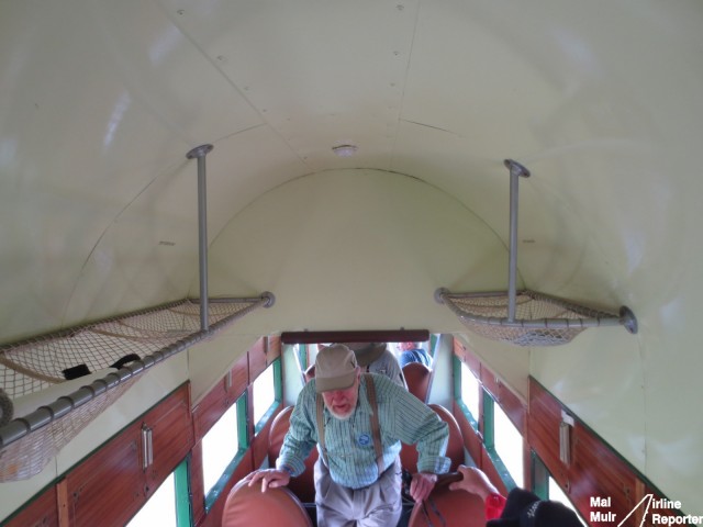 A Good Look at just what Overhead bins passed for when this aircraft worked as an Airliner in the 30s & 40s - Photo: Mal Muir | AirlineReporter.com