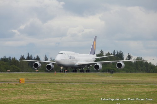 We were treated to a Lufthansa Boeing 747-8 Intercontinental. Not officially part of the show, but exciting none-the-less.