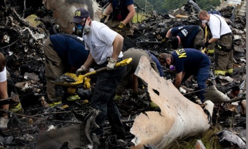 Debris from the crashed UPS AIrbus A300.