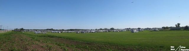 Camp Scholar at EAA AirVenture, where so many people will spend their time just yards away from the main airshow - Photo: Mal Muir | AirlineReporter.com