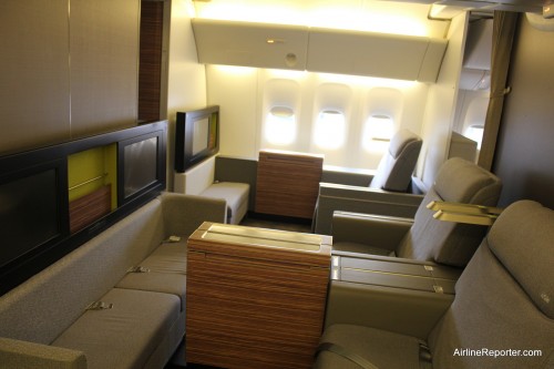TAM's new First Class product on the Boeing 777-300ER. Image: David Parker Brown.