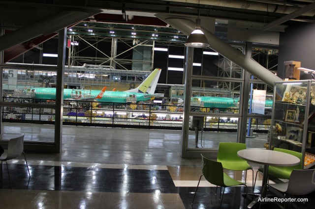 A break area can be used to transition from either of the 737 lines. Image: David Parker Brown