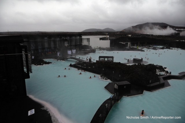  The Blue Lagoon’s geothermal baths are the perfect way to loosen the muscles and unwind before a flight or during a layover.