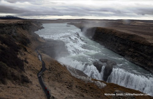 Gullfoss" stunning cut this region"s volcanic landscape