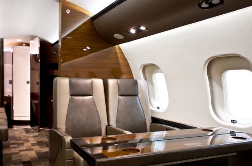 Interior of a Bombardier Global 6000. Image: Bombardier