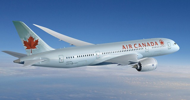 Artist's rendering of a Boeing 787-8 in Air Canada's colours. Photo: Air Canada