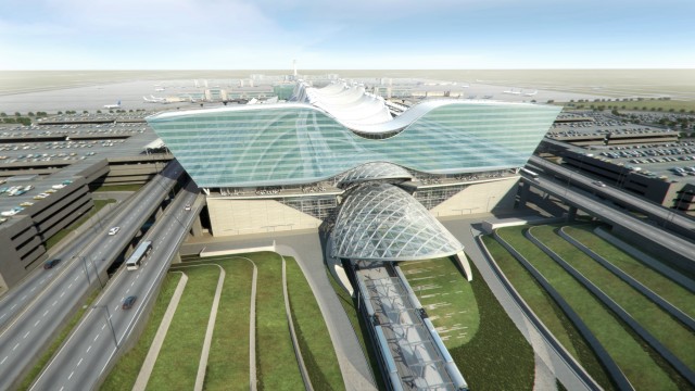 Rendering of New DIA South Terminal Project - Image: Denver International Airport