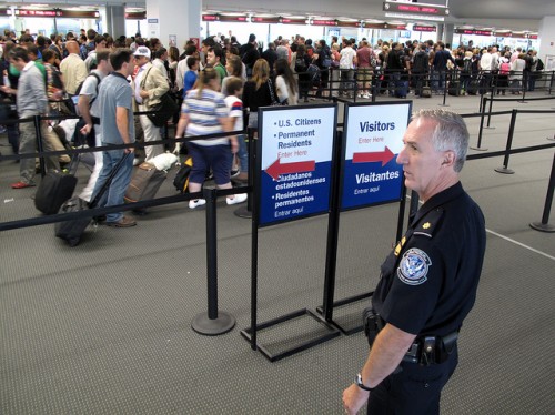 Customs at Philadelphia International Airport. Image: Steve Sapp / US Customs and Boarder Patrol