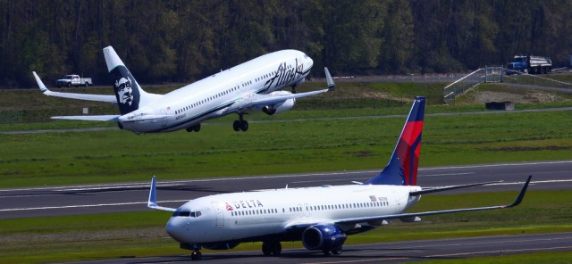 What do Alaska and Delta have up their sleeves? Photo by Paul Carter. 